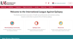 Desktop Screenshot of ilae.org